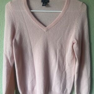 Only Mine Light Pink V-Neck Sweater